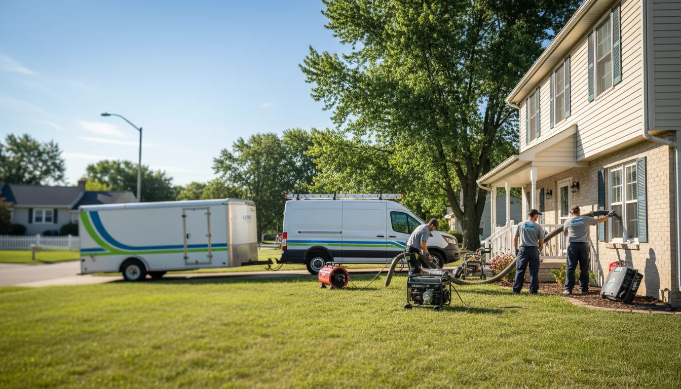 Flooded Basement Restoration And Cleanup With Repair in Carthage, IN near me
